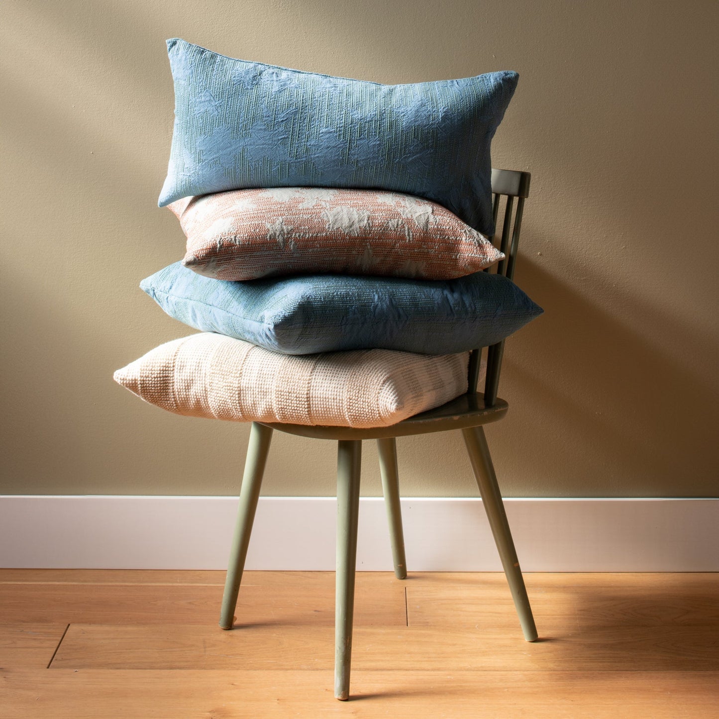 Shadow Floral Jacquard Pillow