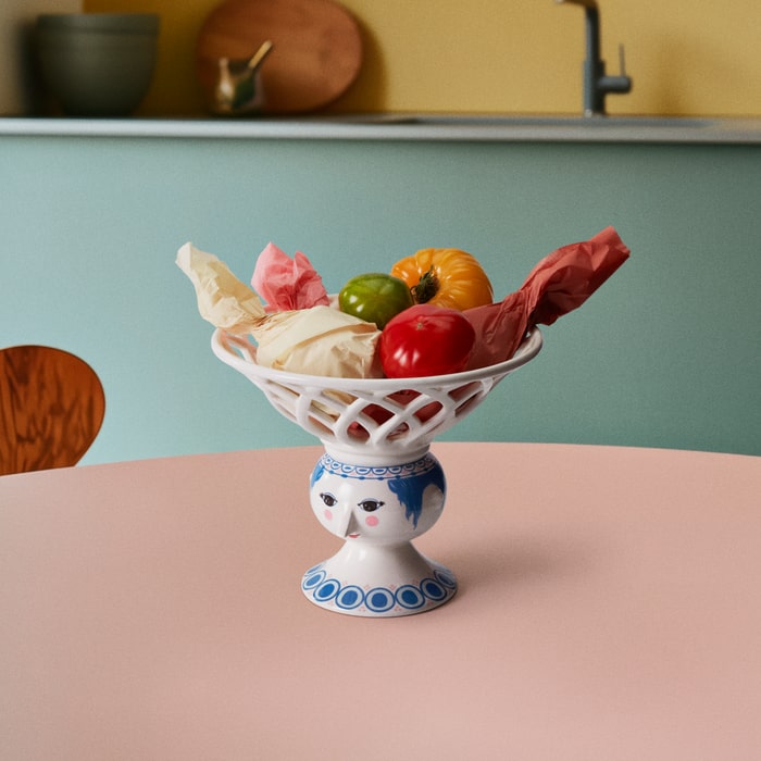 Bjørn Wiinblad Dora Fruit Bowl, Blue