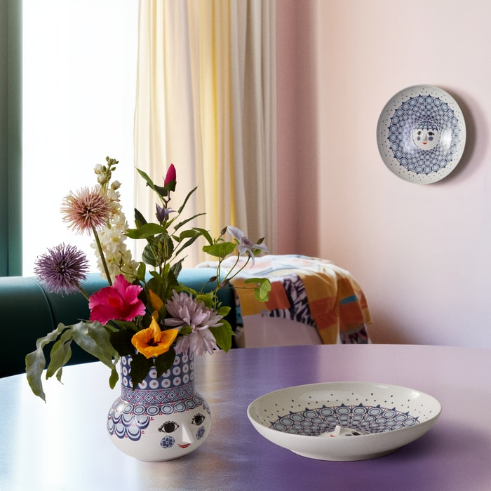 Bjørn Wiinblad Olga Dish, Blue