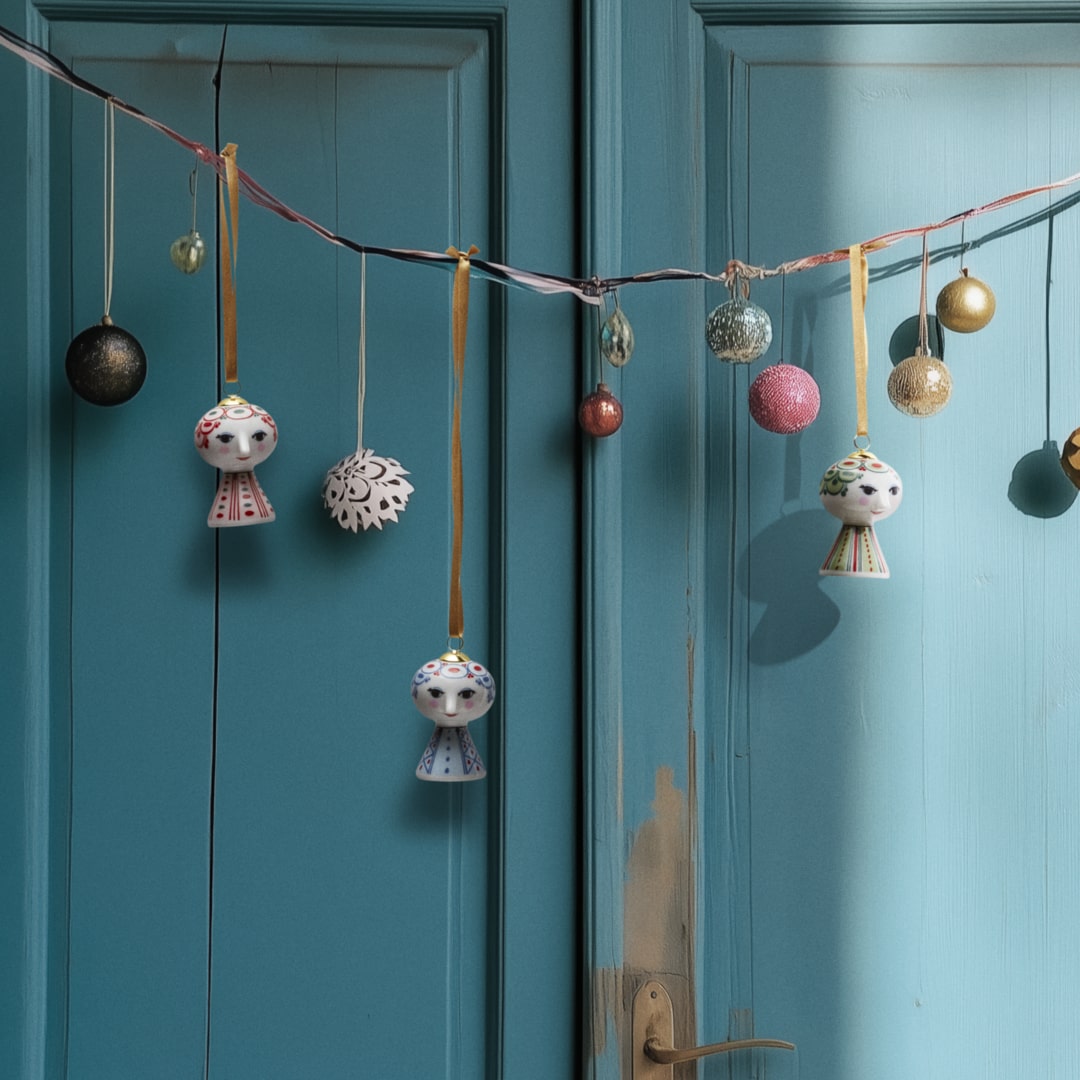 Bjørn Wiinblad Eva Christmas Ornament, Blue