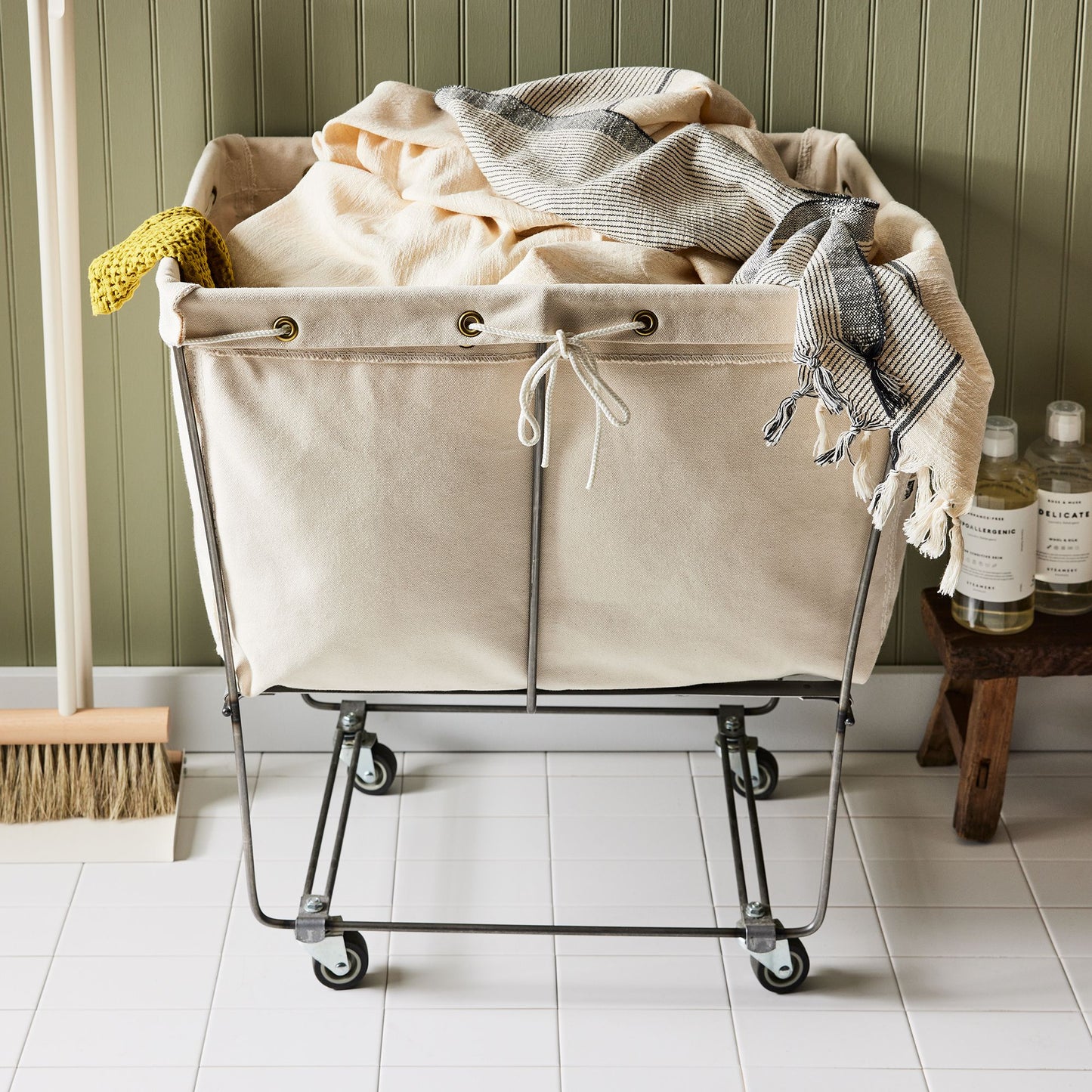 Elevated Laundry Basket