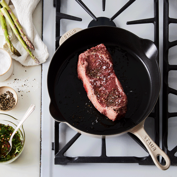 Staub Enameled Cast-Iron Traditional Deep Skillet, 11"
