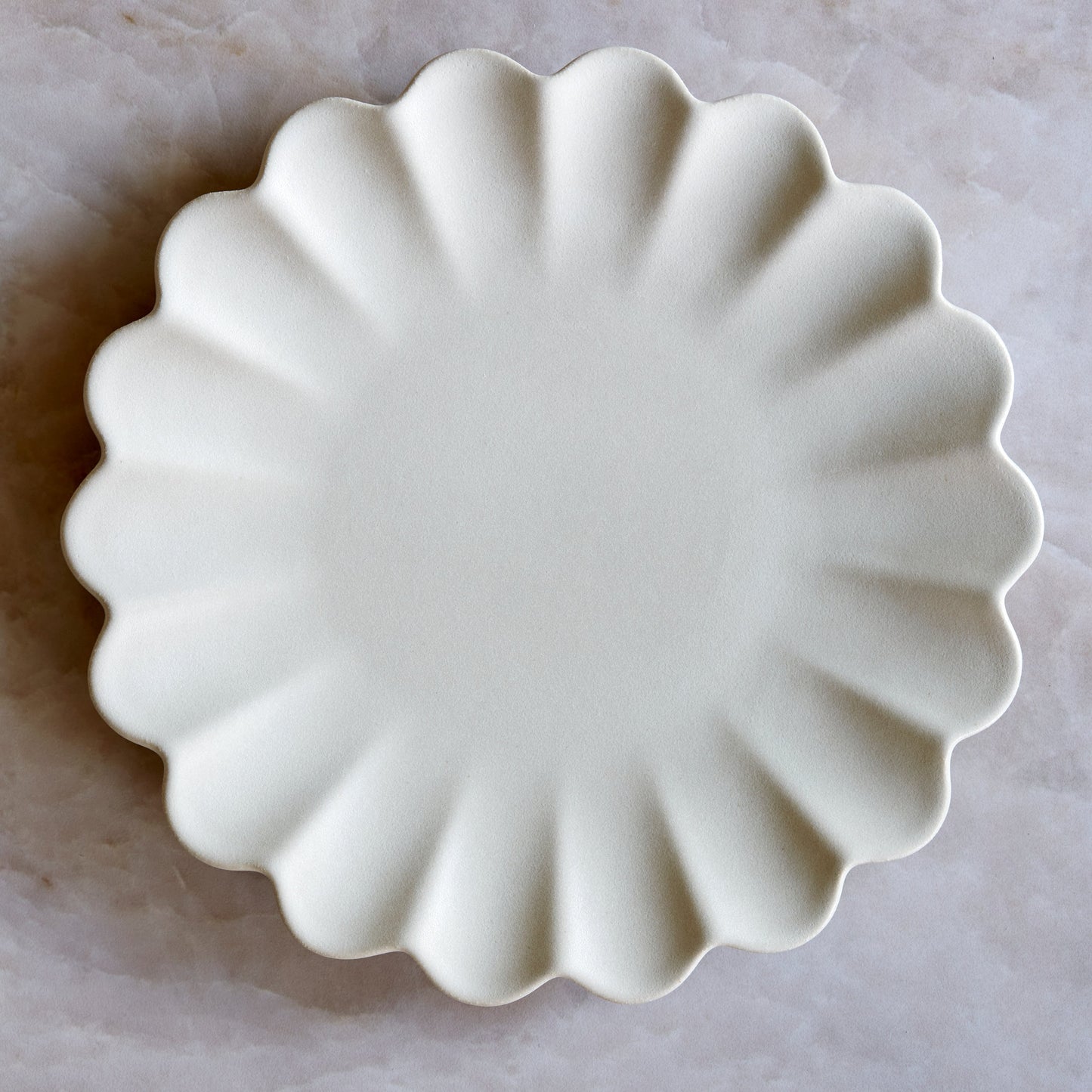 Dhalia Stoneware Dinner Plate, Set of 4 - White