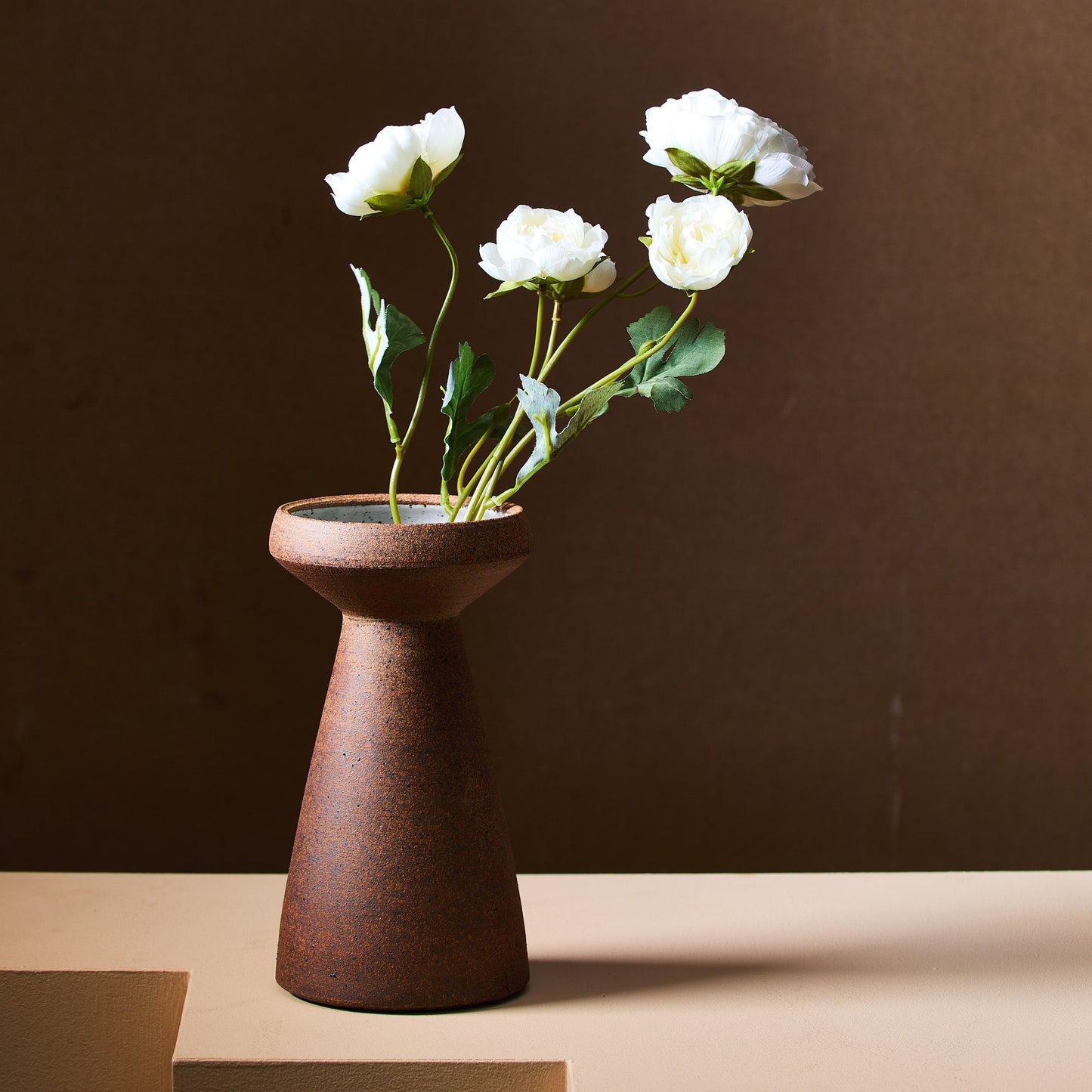 Handmade Tall Stoneware Vase by SOMBRA