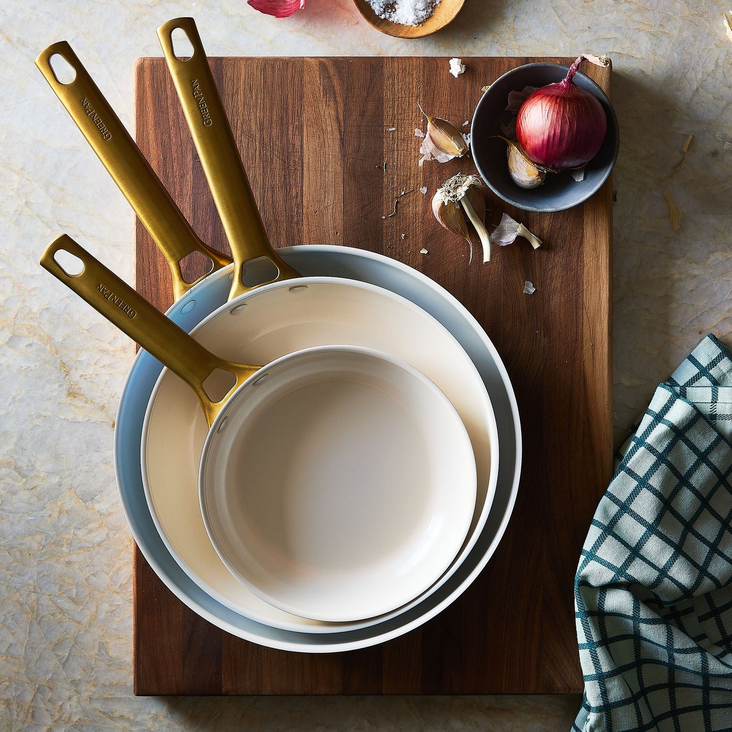 Food52 x GreenPan Reserve Ceramic Nonstick Fry Pans, Set of 3