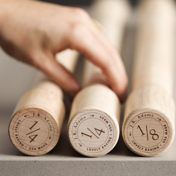 JK Adams Lovely Baking Rolling Pin Set