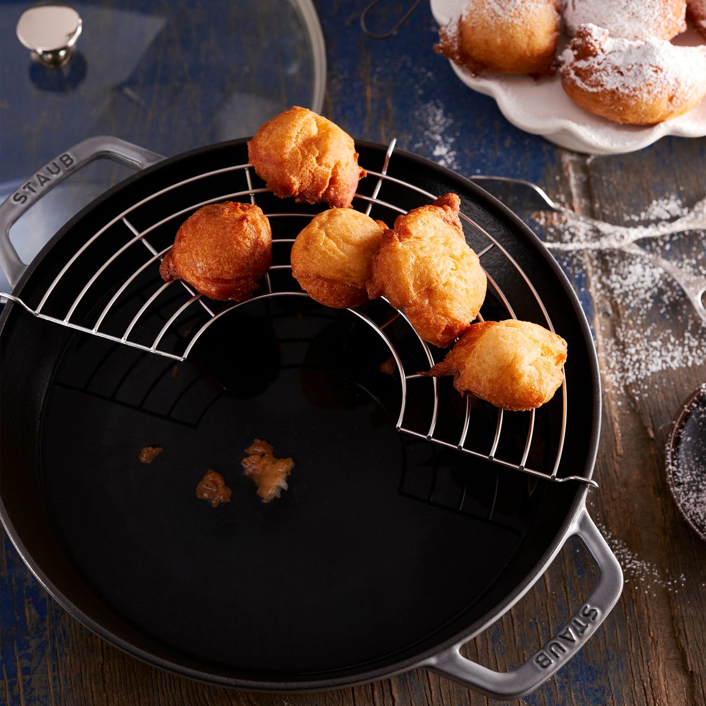 Staub Enameled Cast-Iron Perfect Pan With Glass Lid, 4.5QT