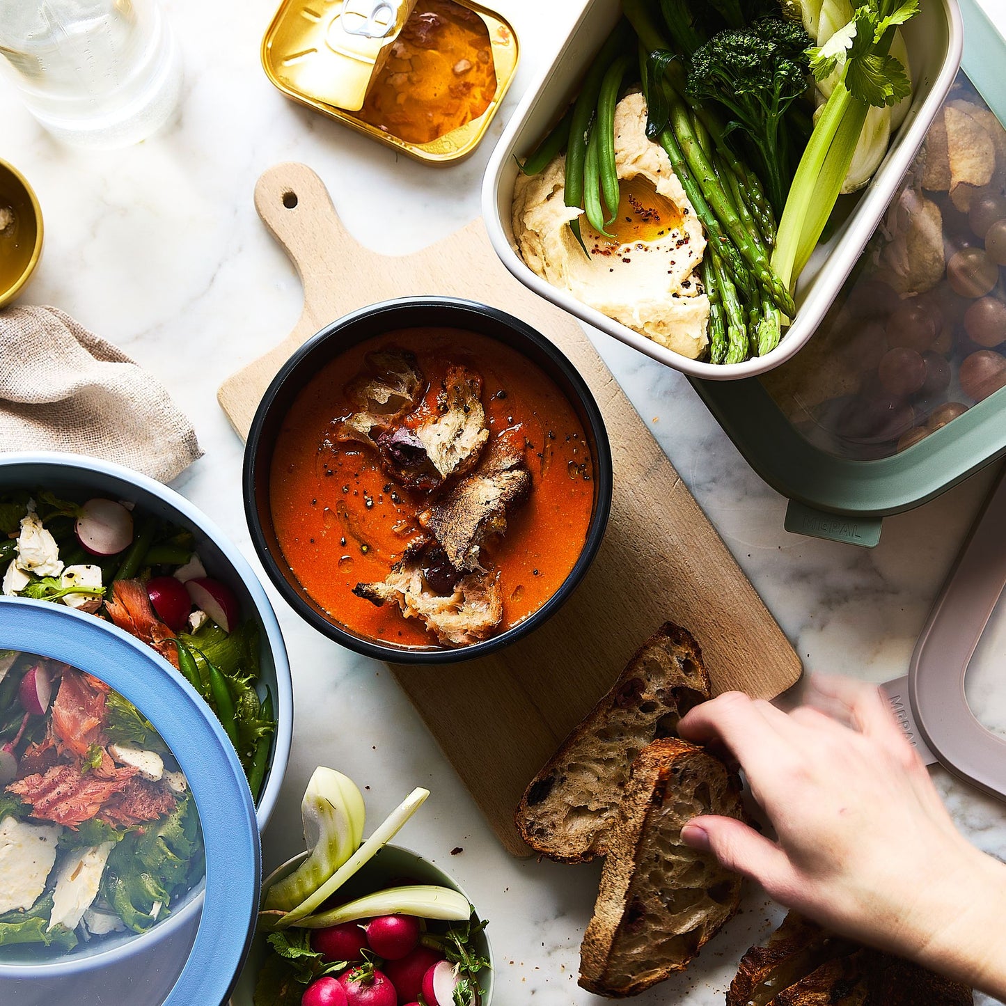 Microwavable Nested Food Storage Containers