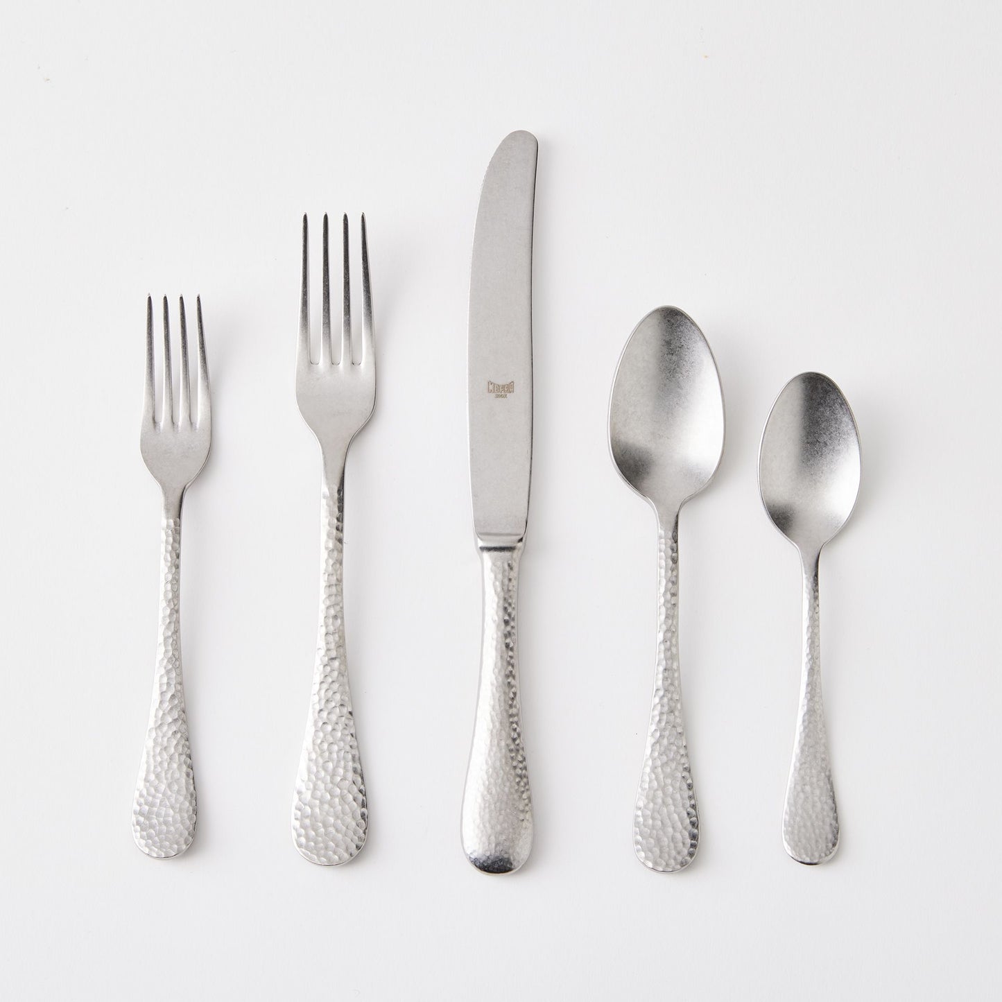 Epoque Hammered Italian Flatware Sets