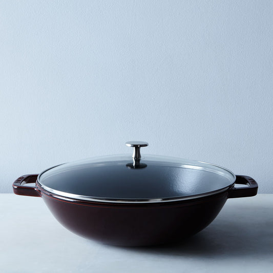 Staub Enameled Cast-Iron Perfect Pan With Glass Lid, 4.5QT