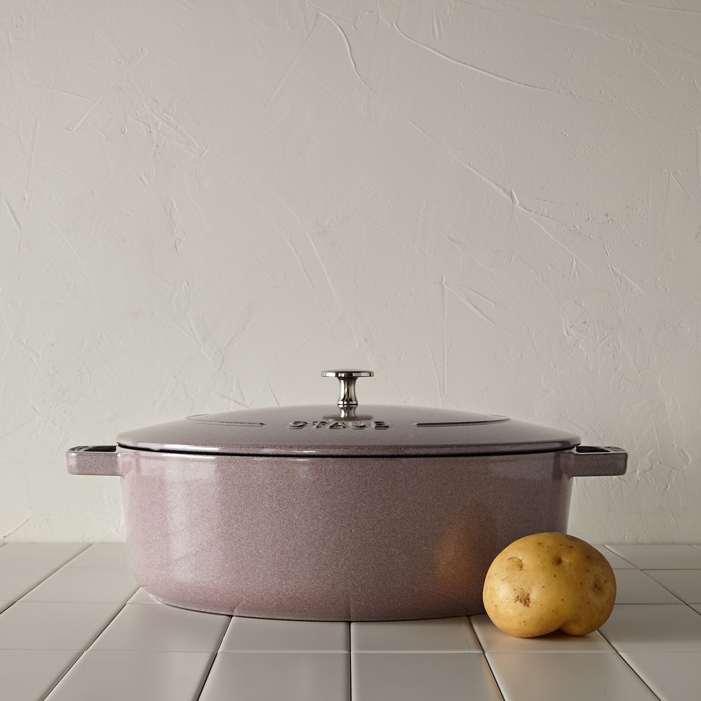 Staub Cast-Iron Wide Oval Cocotte, 6.3QT