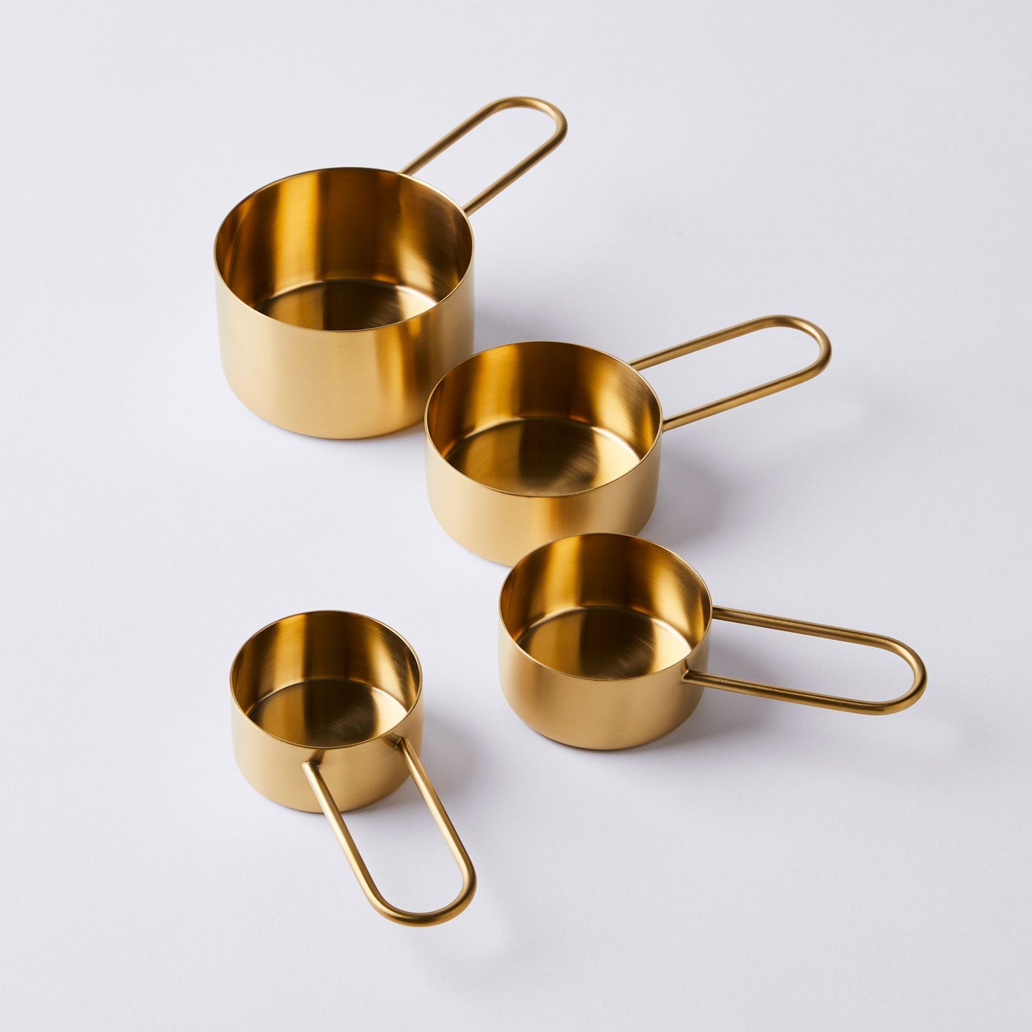 Simple Brass Measuring Cups & Spoons