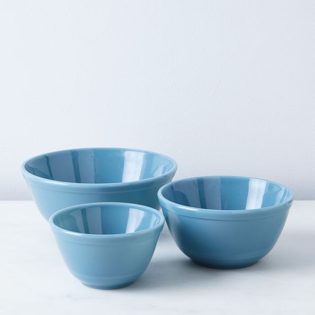Mosser 3-Piece Colored Glass Mixing Bowl Set