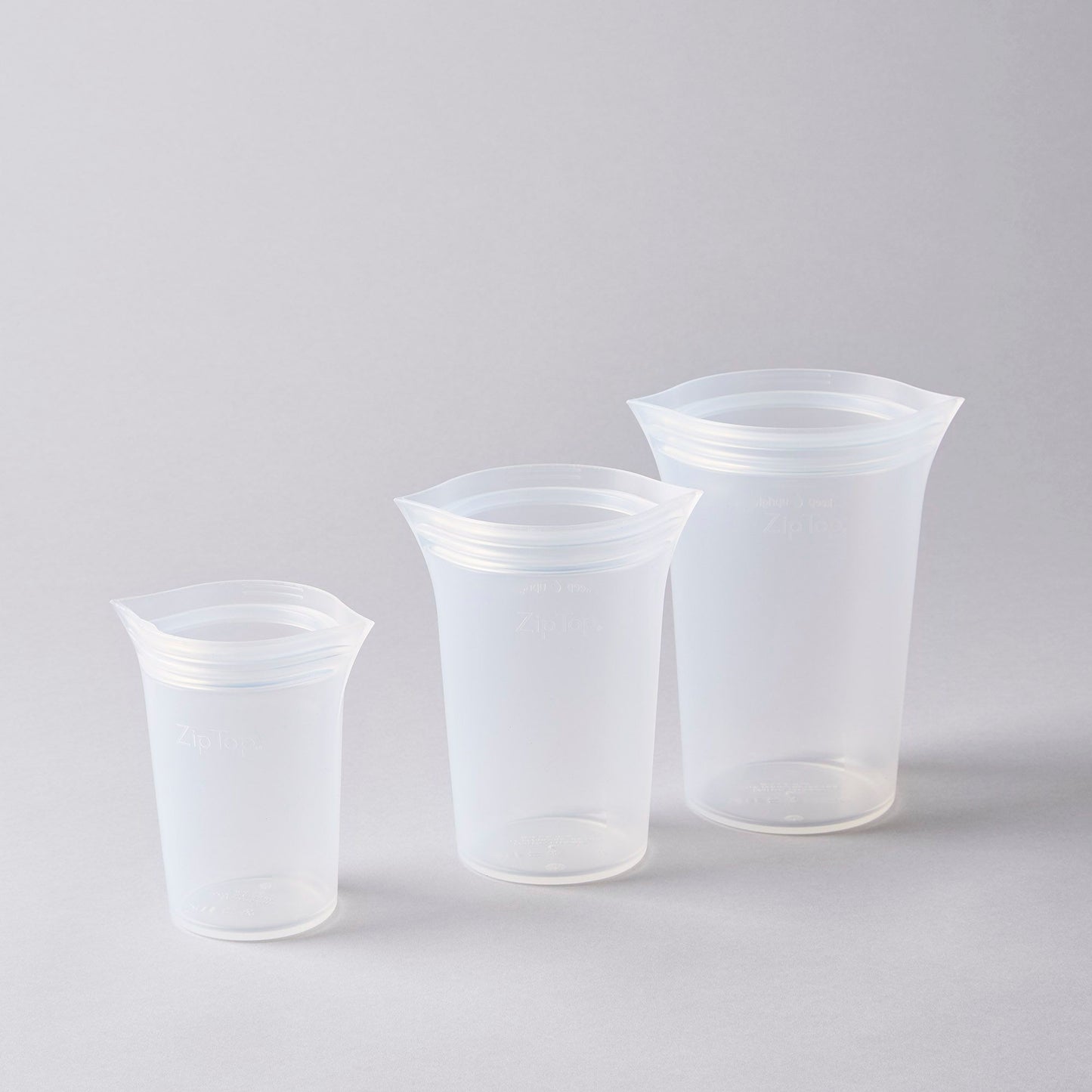 Zip Top Reusable Silicone Store & Serve Storage Bag Sets