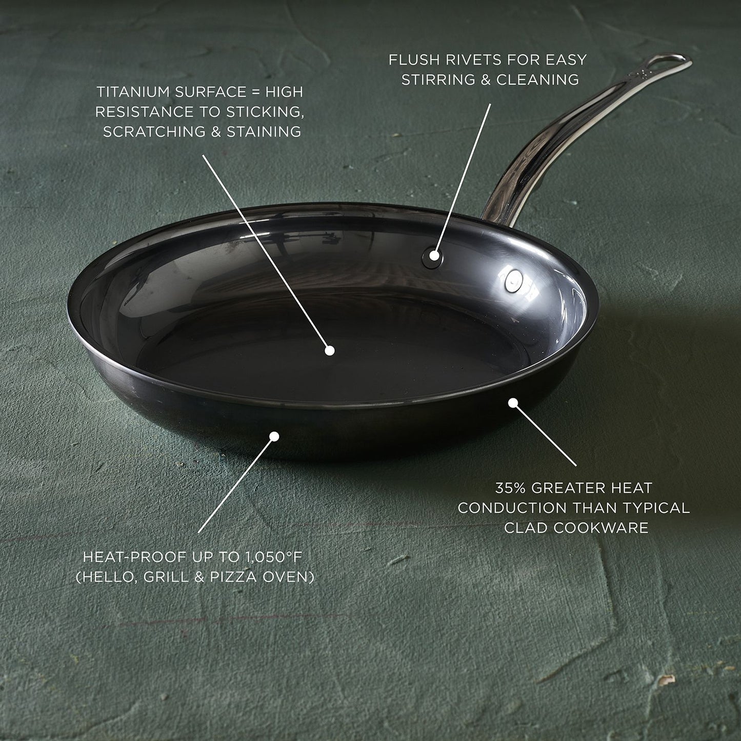 Hestan NanoBond Stainless-Steel Skillet