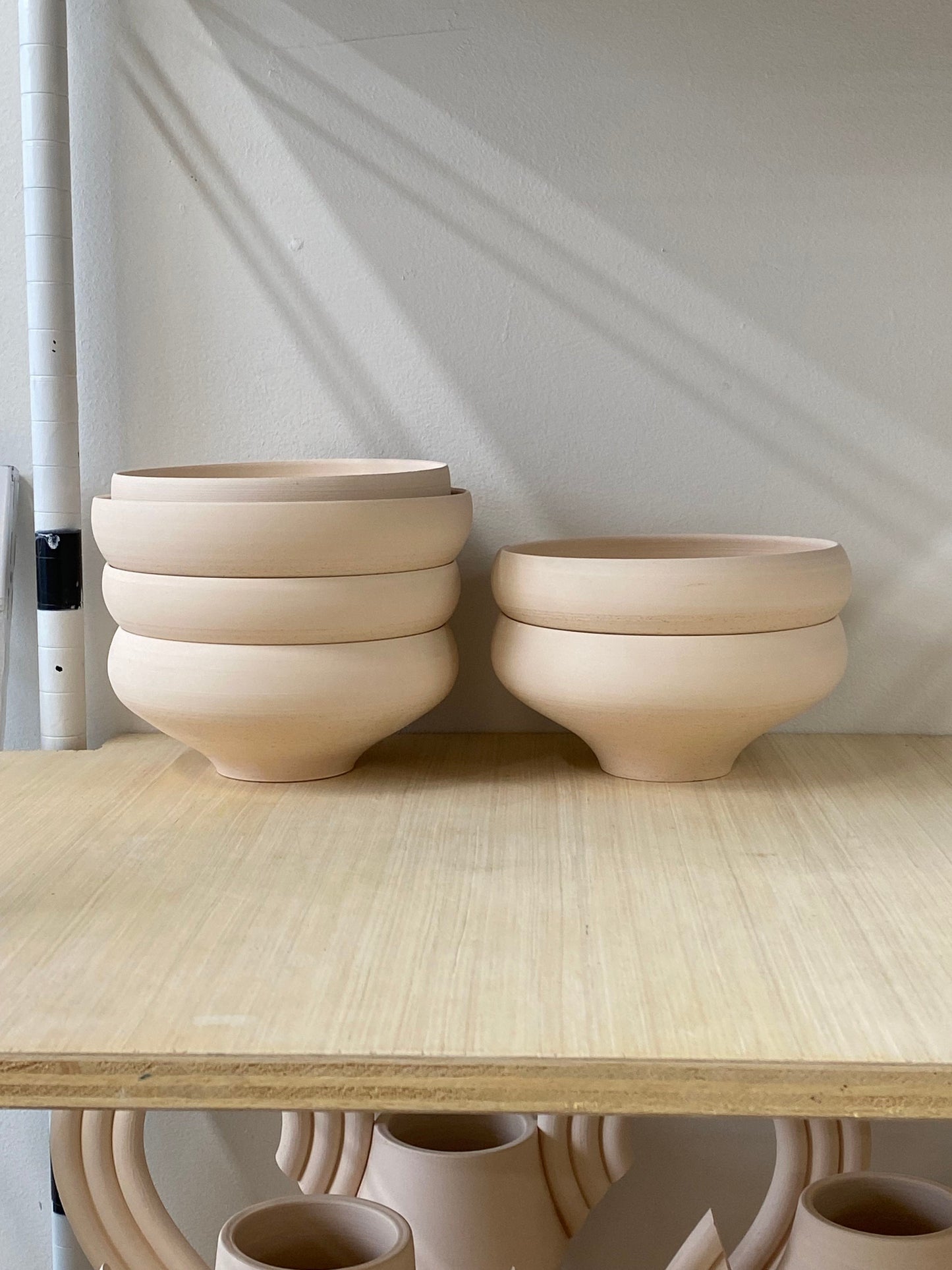 Handmade Inside Out Serving Bowl by Beginner Ceramics