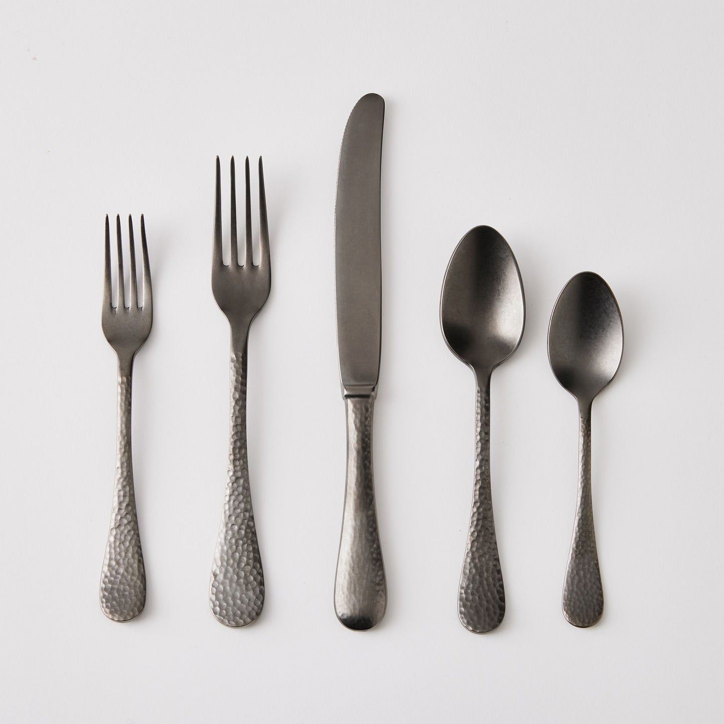 Epoque Hammered Italian Flatware Sets