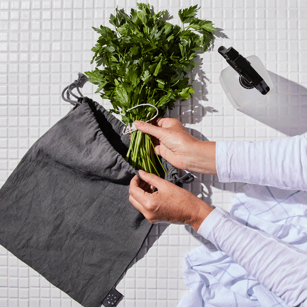 Five Two Organic Cotton Reusable Produce Bags, Set of 8