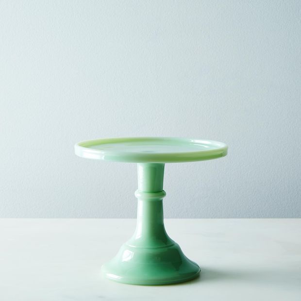Mosser Colored Glass Cake Stand