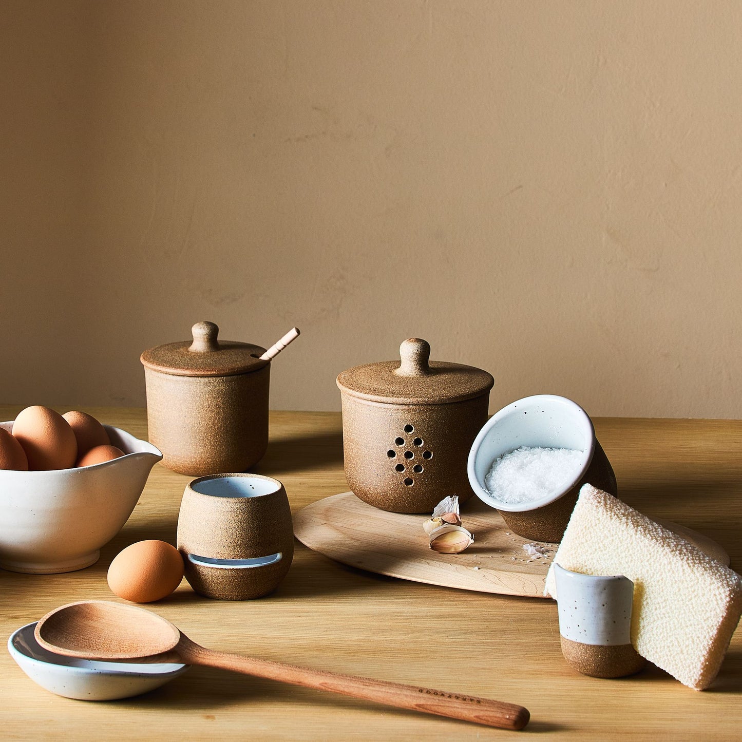 Handmade Ceramic Garlic Keeper