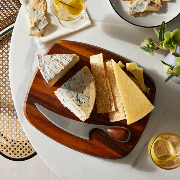 Dansk Vivianna Cheese Board With Knife