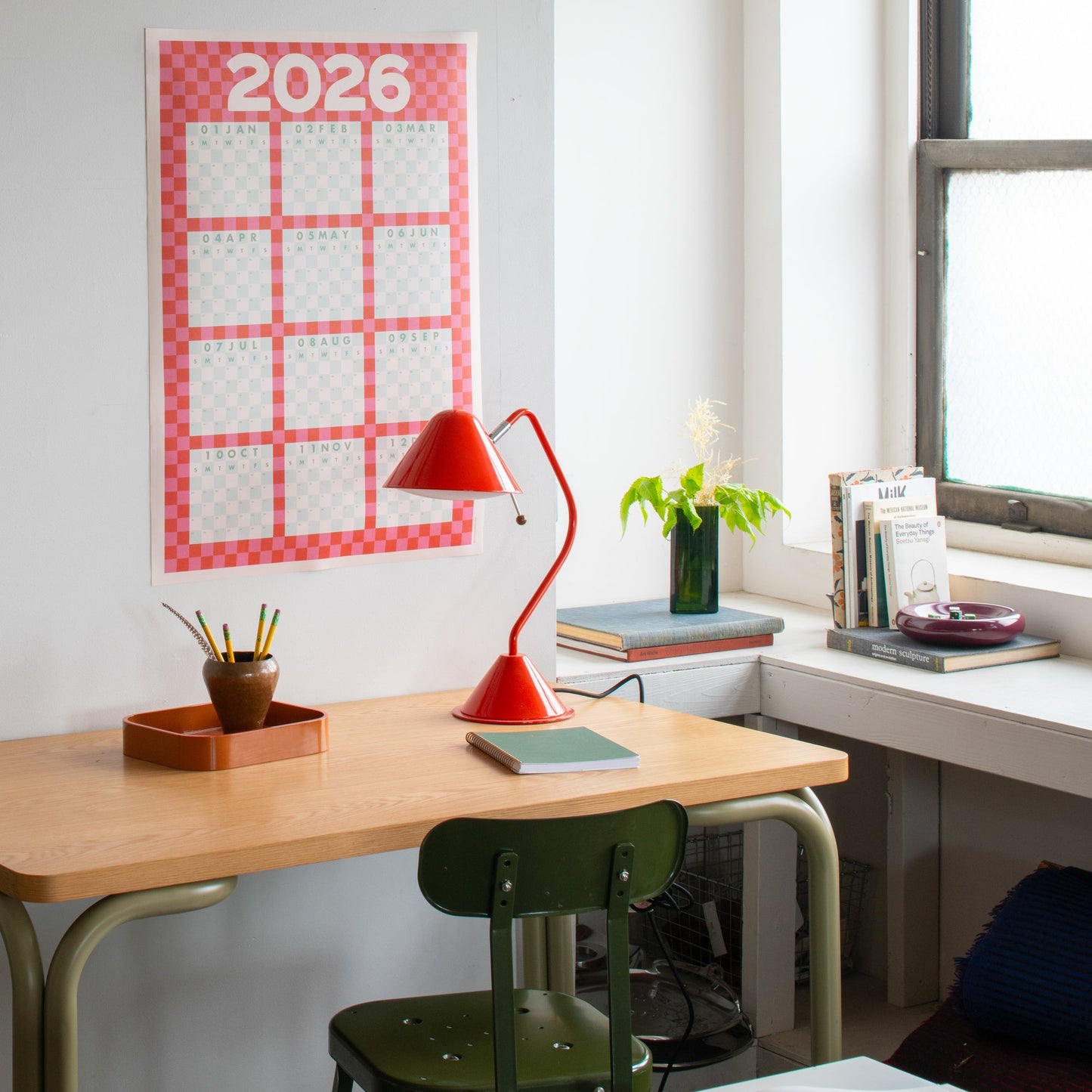 Patchwork Monthly Calendar 2026