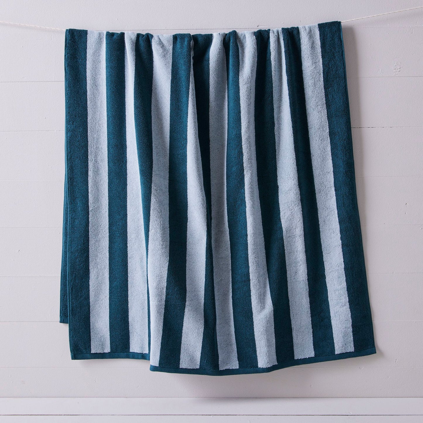 Striped Cotton Terry Bath Towels & Mats