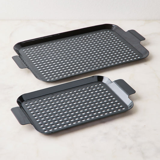 Porcelain-Coated Grilling Grids, Set of 2