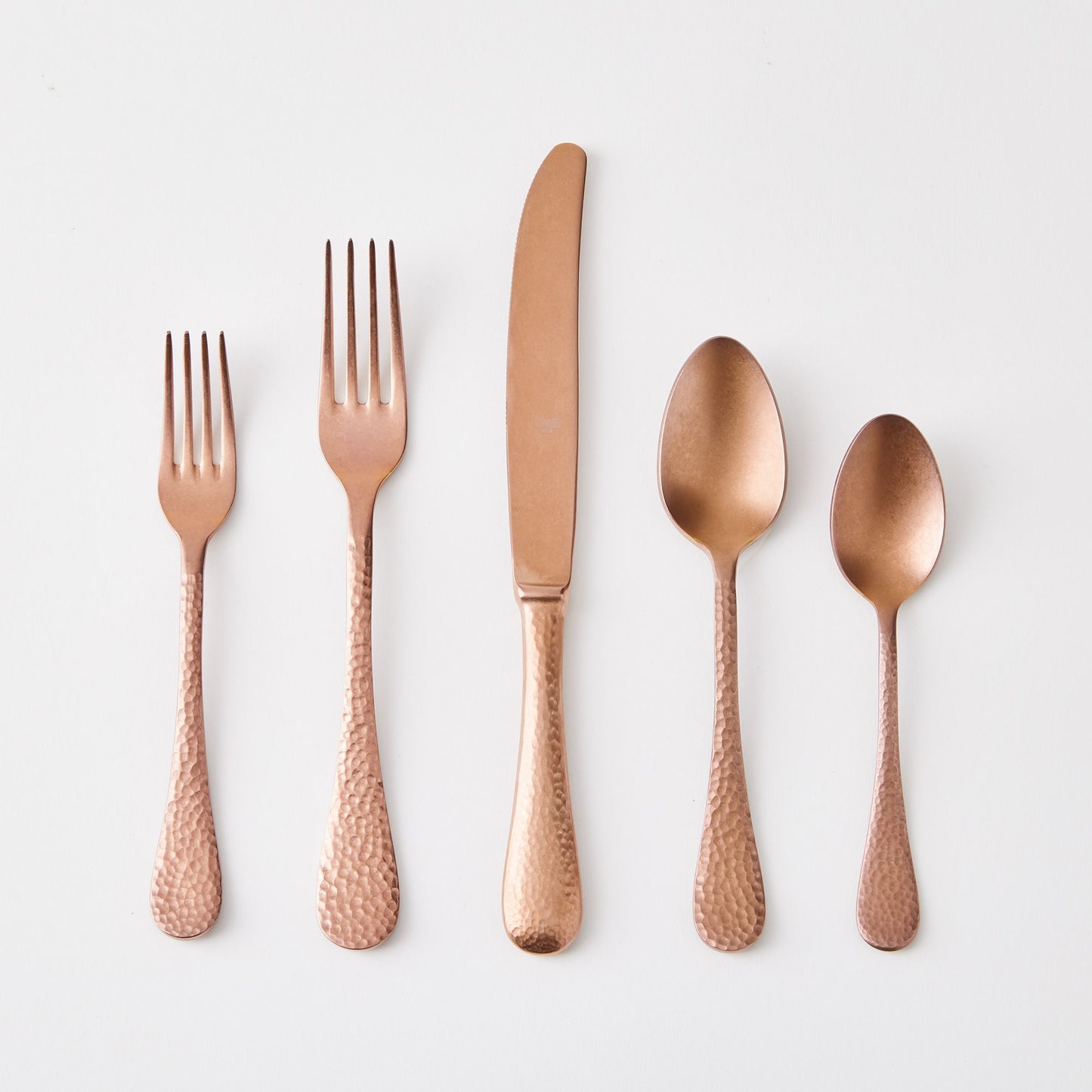 Epoque Hammered Italian Flatware Sets