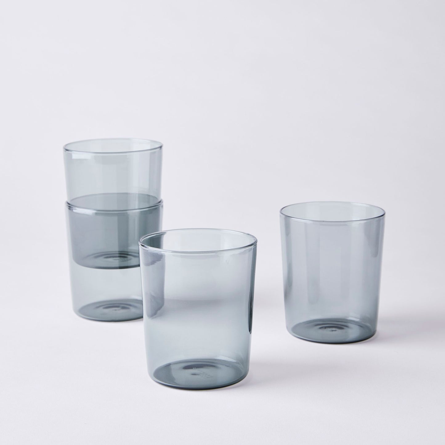 Essential Stackable Colored Glassware & Pitcher