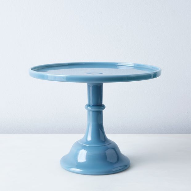 Mosser Colored Glass Cake Stand