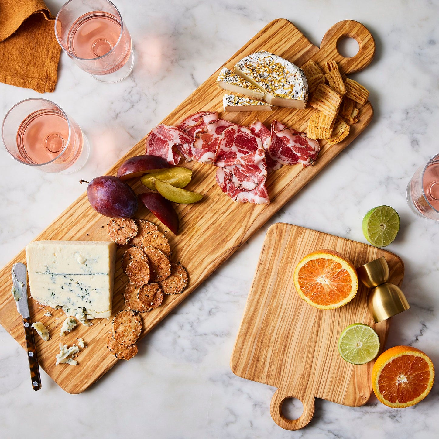 Handcrafted Olive Wood Long Serving Board