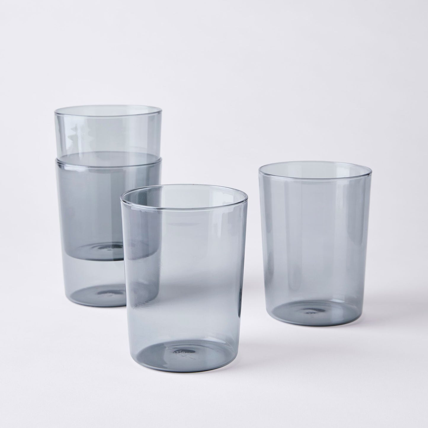 Essential Stackable Colored Glassware & Pitcher