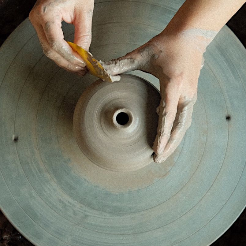 Handmade Ceramic Bud Vase by Bombabird