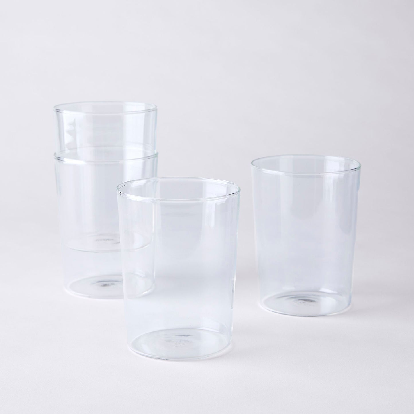 Essential Stackable Colored Glassware & Pitcher