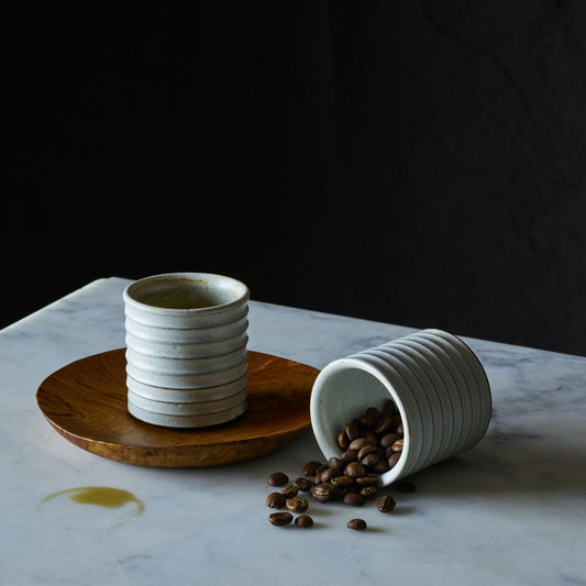 Handmade Ceramic Espresso Cups, Set of 2 by Bombabird