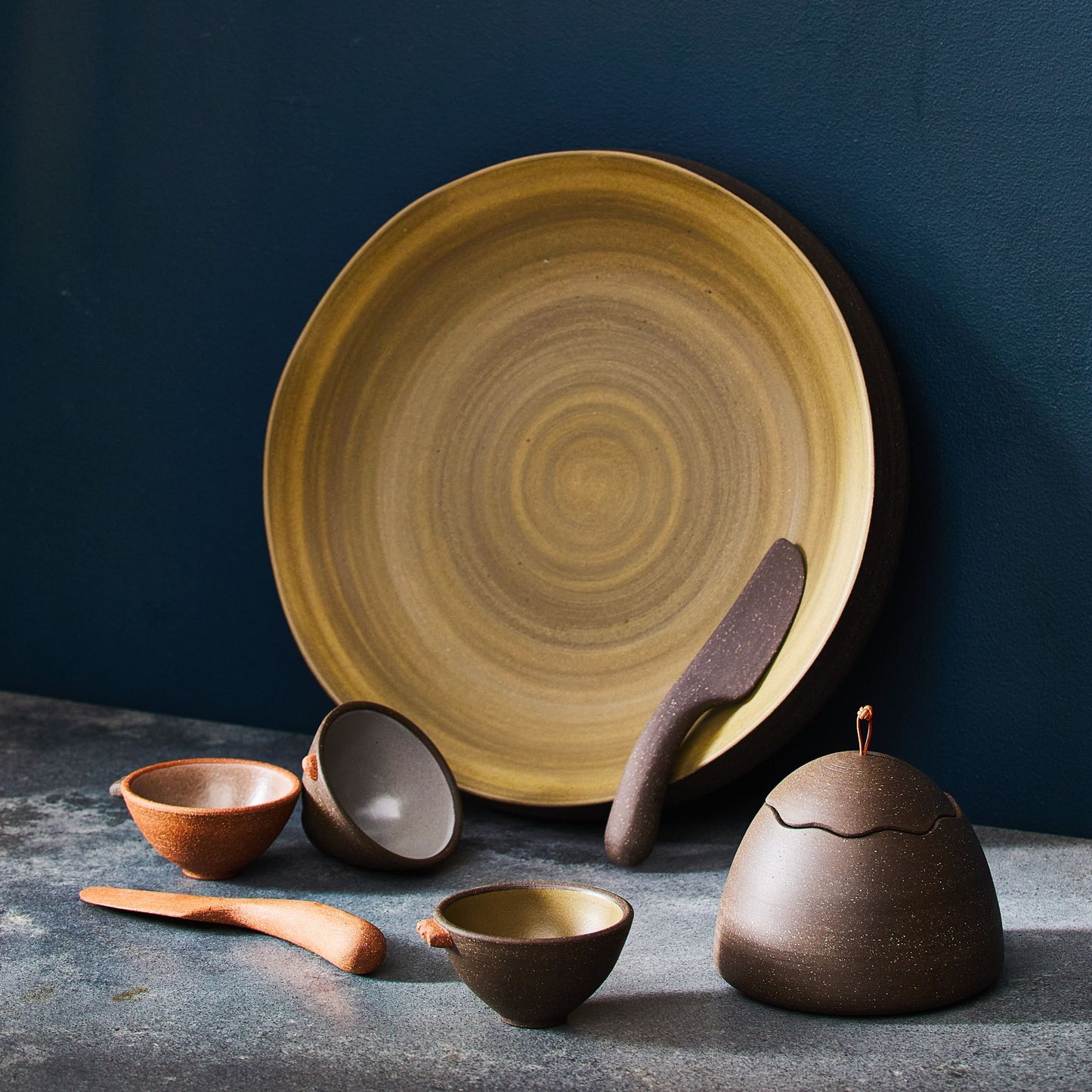 Handmade Wavy Serving Platter by EMRIS
