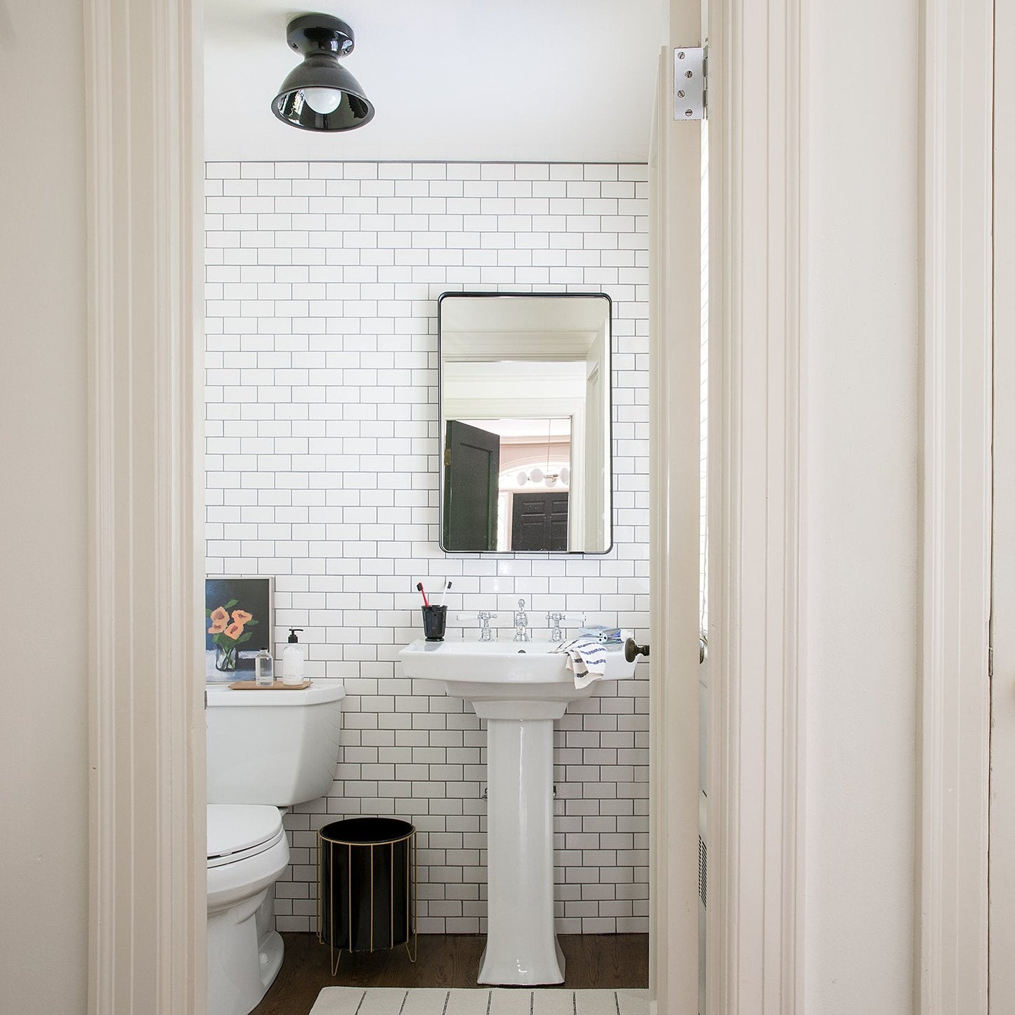 Wide Stripe Bath Mat