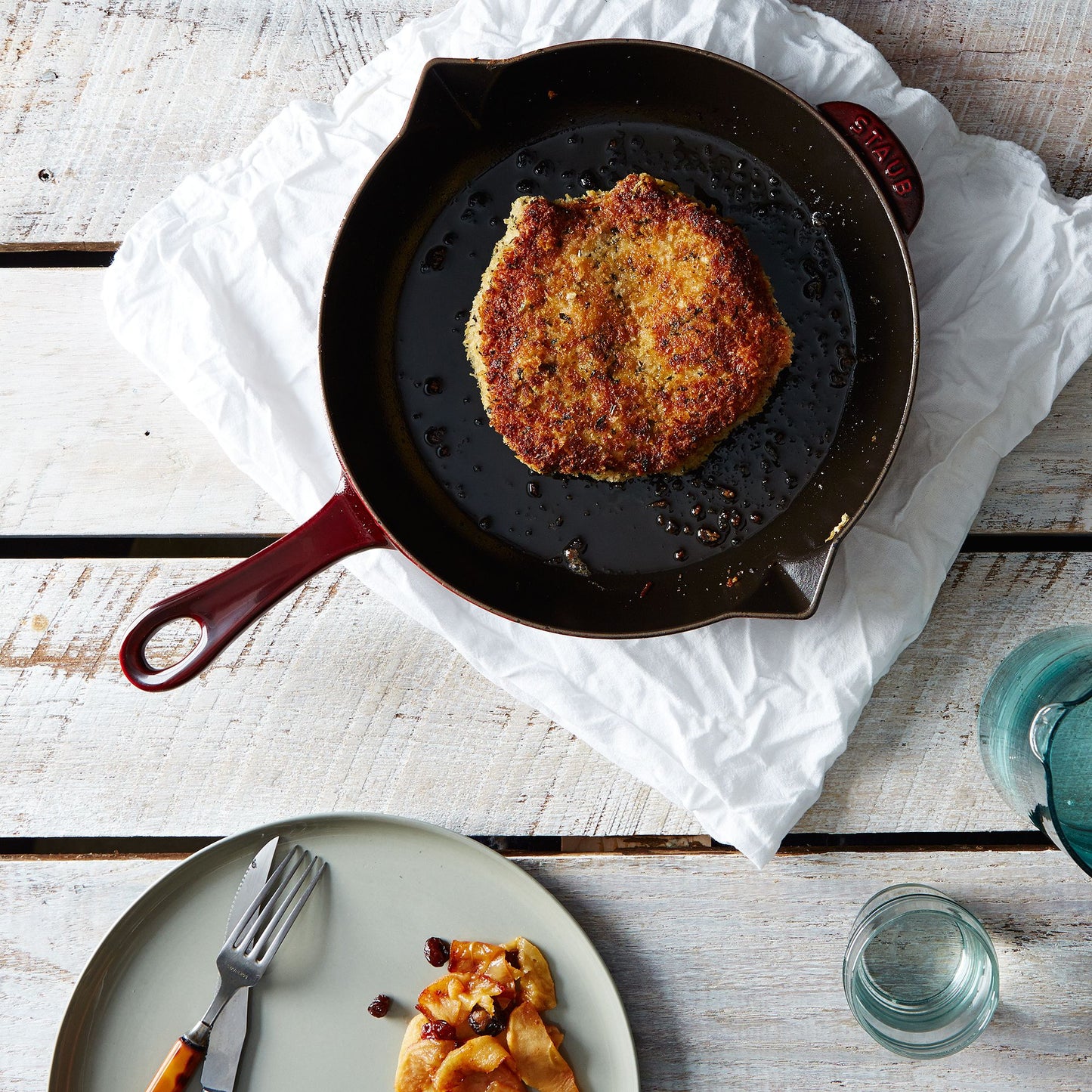 Staub Enameled Cast-Iron Frying Pan, 10"