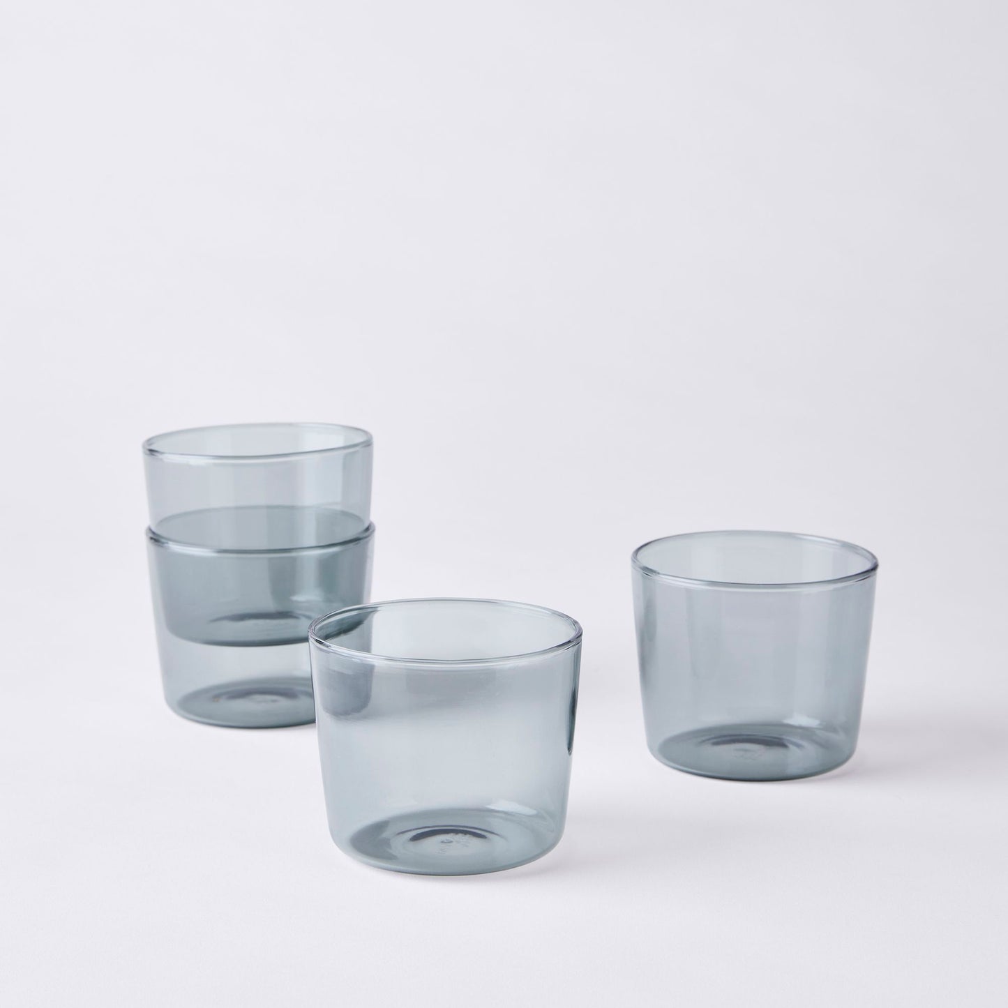 Essential Stackable Colored Glassware & Pitcher