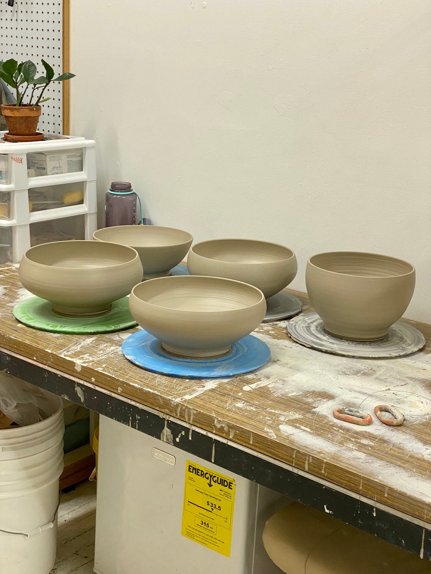 Handmade Inside Out Serving Bowl by Beginner Ceramics