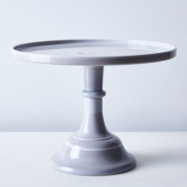 Mosser Colored Glass Cake Stand