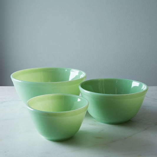 Mosser 3-Piece Colored Glass Mixing Bowl Set