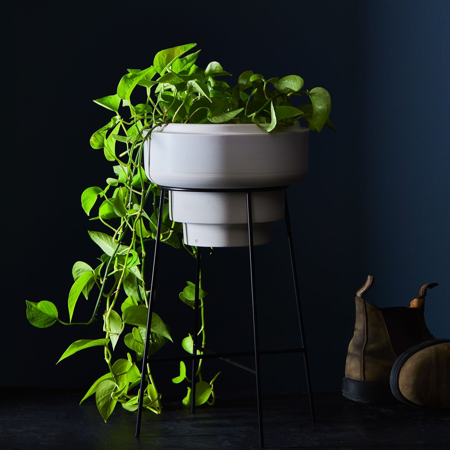 Handmade Porcelain Stilted Planters by Andrew Molleur