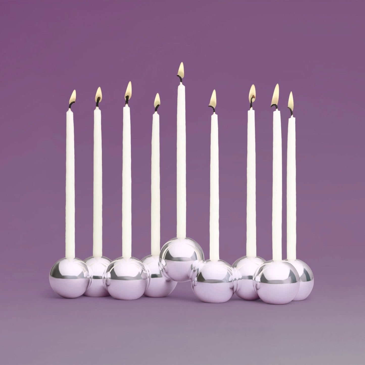 Tchotchke Aluminum Bubble Menorah