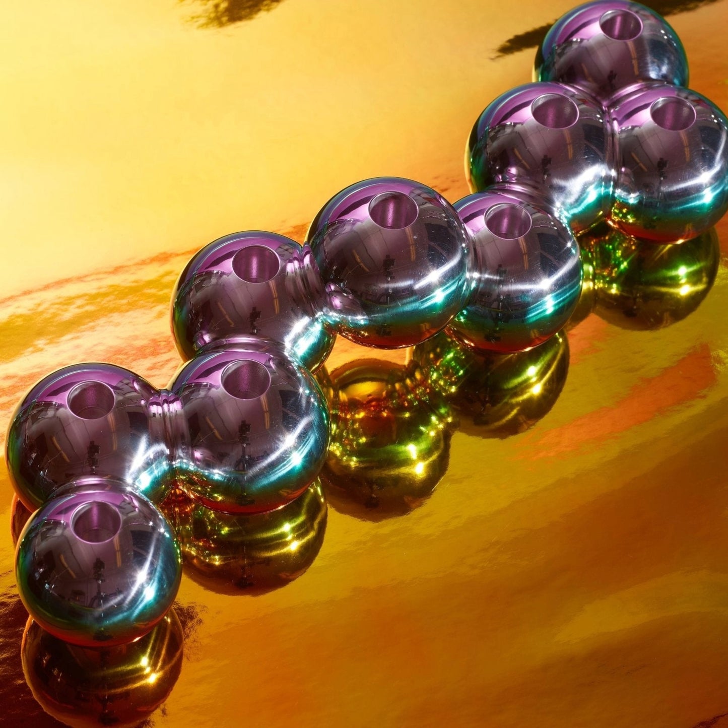 Tchotchke Aluminum Bubble Menorah