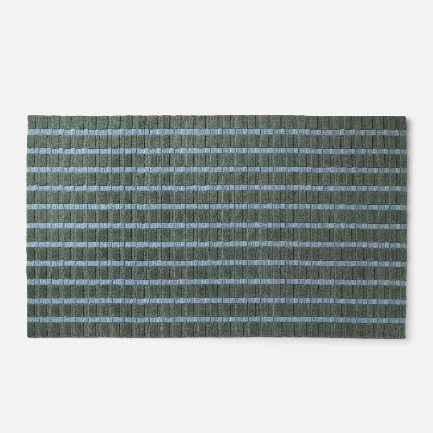 Ashlar Handwoven Wool Rug::fern - ashlar rug::main