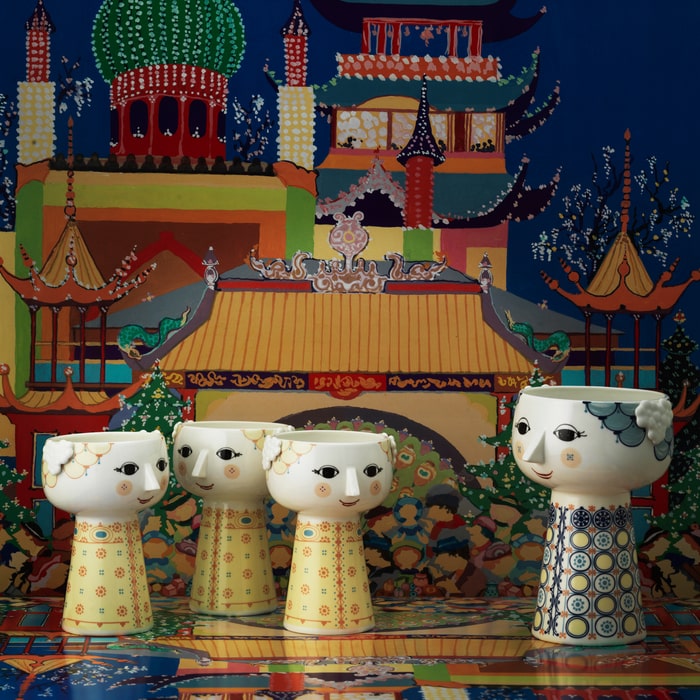 Bjørn Wiinblad Eva Vase, Yellow