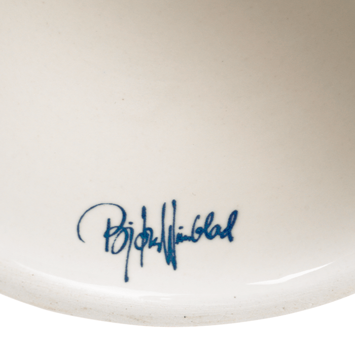 Bjørn Wiinblad Eva Bowl on Stand, Blue