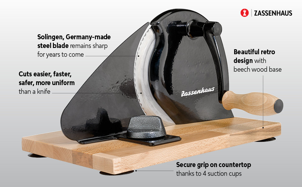 Zassenhaus Original Classic Adjustable Bread Slicer